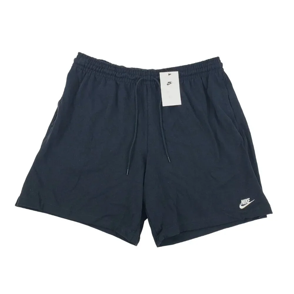 Nike Size Large Sportswear Club Knit Shorts Black Men FQ 4359-010 Retail $45 NEW
